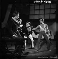 Escena del ballet "El mandarín milagroso", 1961