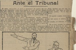 Caricatura: Ante el tribunal.