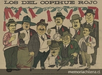 Caricatura: Los del copihue rojo.