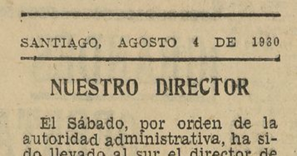 "Nuestro director".