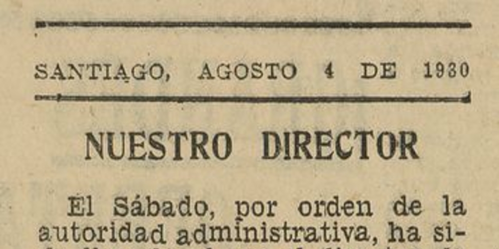 "Nuestro director".