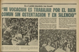 El Diario ilustrado. Santiago. N° 238. (26 de agosto de 1970). P.1 hasta p.3.