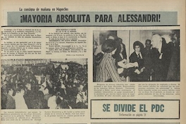 El Diario ilustrado. Santiago. N° 241. (29 de agosto de 1970). P.1 hasta p.2.