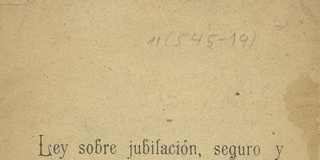 Ley sobre jubilación, seguro y montepío de periodista: Estudio que presenta a la Asociación de Periodistas