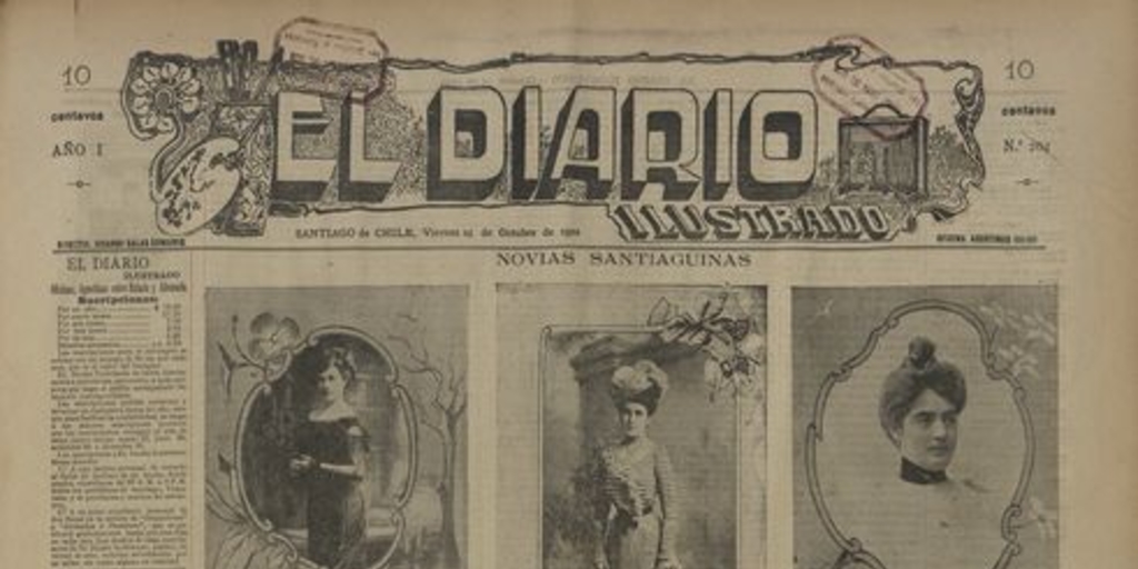 El Diario Ilustrado. Santiago. N° 204. (24 de octubre de 1902).