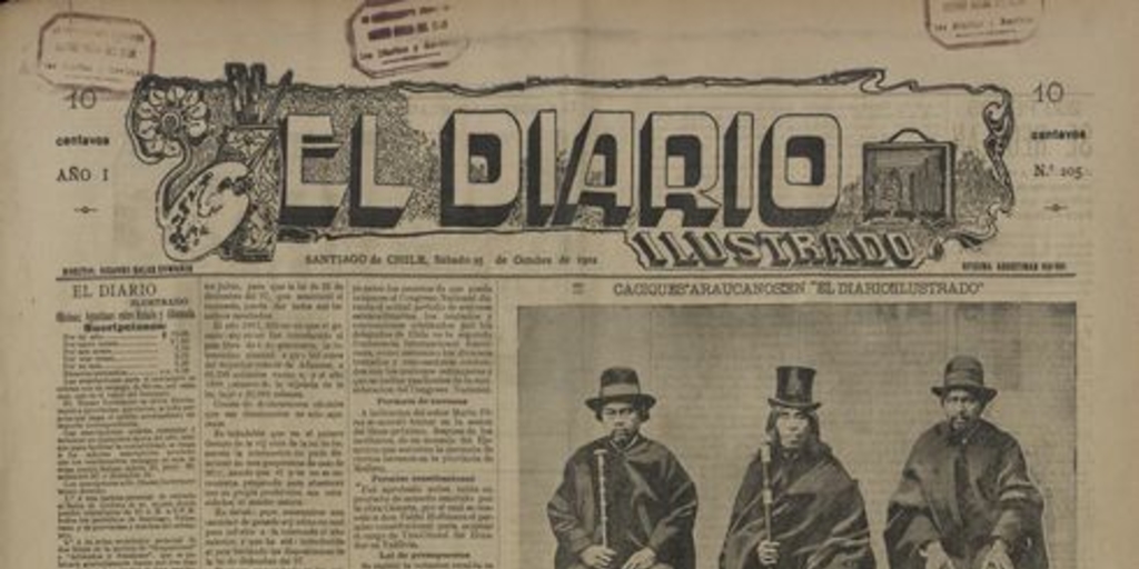 El Diario Ilustrado. Santiago. N° 205. (25 de octubre de 1902).