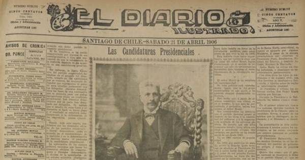 El Diario Ilustrado. Santiago. N° 1465. (21 de abril de 1906).