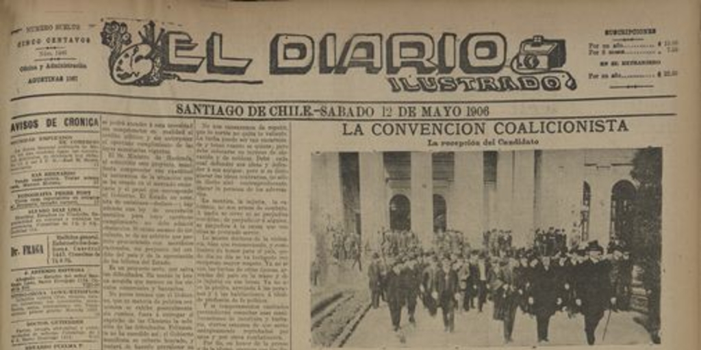 El Diario Ilustrado. Santiago. S/N. (12 de mayo de 1906).