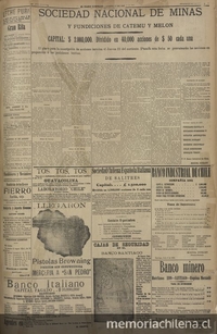 El Diario Ilustrado. Santiago. N° 1573 a N° 1589. (Del 17 de agosto de 1906 al 3 de septiembre de 1906).