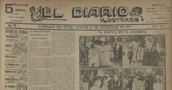 El Diario Ilustrado. Santiago. N° 2051. (26 de diciembre de 1907).