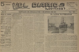 El Diario Ilustrado. Santiago. N° 2060 a N° 2068. (Del 6 de enero de 1908 al 14 de enero de 1908).