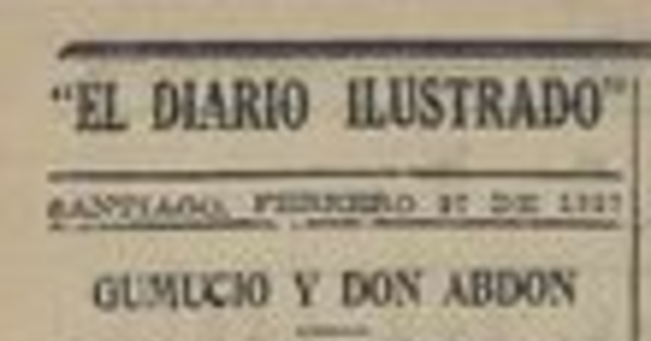 "Gumucio y Don Abdón".