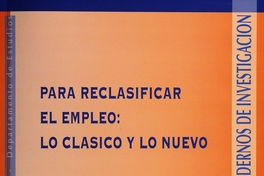 Ficha Digitalización - MC0056080 - Para reclasificar el empleo: lo clásico y lo nuevo.