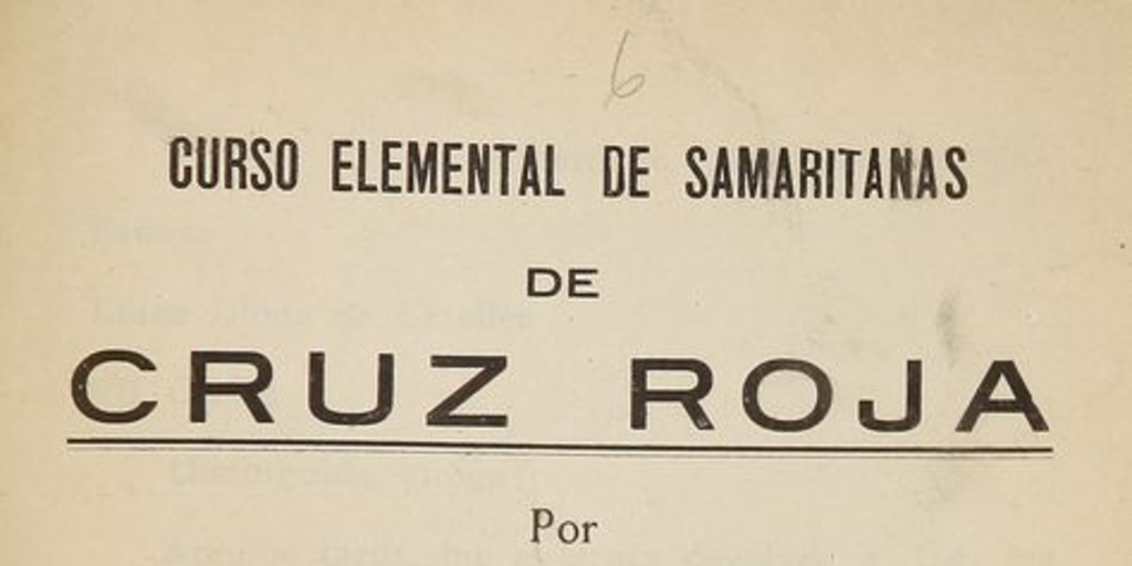 Curso elemental de Samaritanas de Cruz Roja