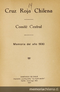 Memoria del año 1930