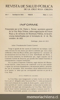  Revista de salud pública de la Cruz Roja Chilena, Año 1: no.4, 5 y 6 (1923)