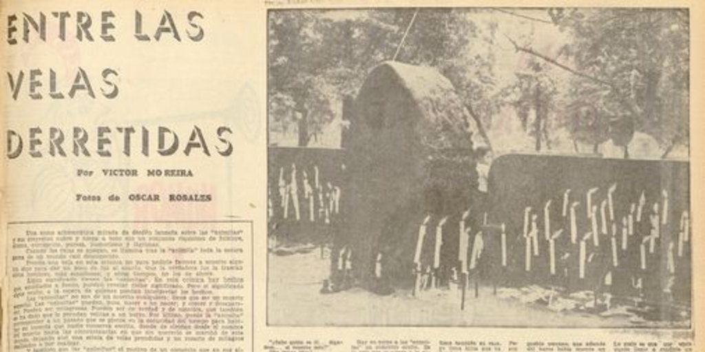 "Entre las velas derretidas"