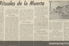 "Los rituales de la muerte"