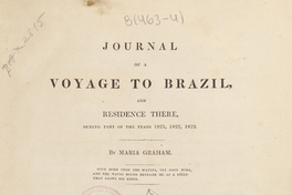 Journal of a voyage to Brazil and residence there, during part of the years 1821, 1822, 1823