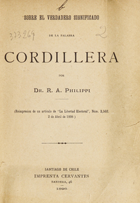 Sobre el verdadero significado de la palabra cordillera