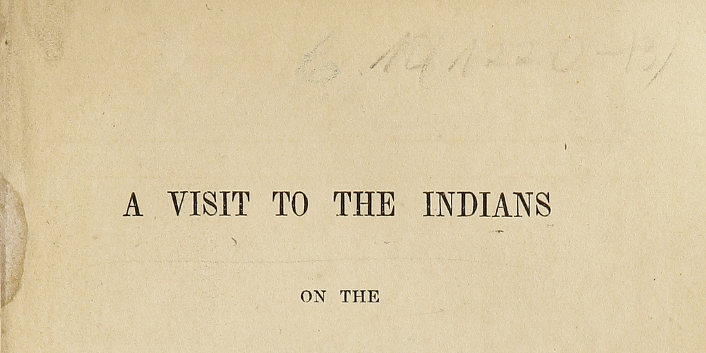 A visit to the Indians on the frontiers of Chili