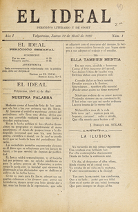 El Ideal. Año I, número 1, 22 de abril de 1897