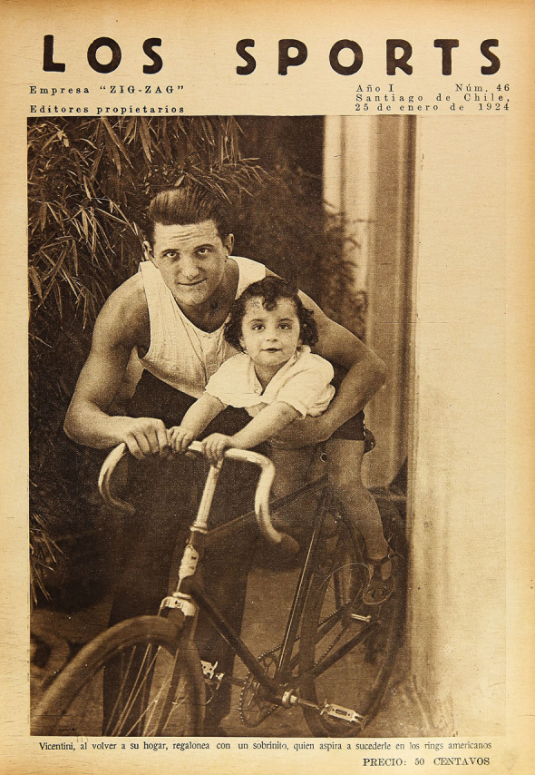 Portada de Los Sports. Año I, número 46, 25 de enero de 1924