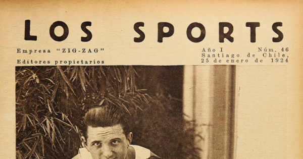 Portada de Los Sports. Año I, número 46, 25 de enero de 1924