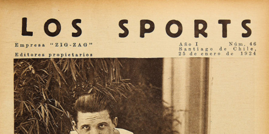Portada de Los Sports. Año I, número 46, 25 de enero de 1924
