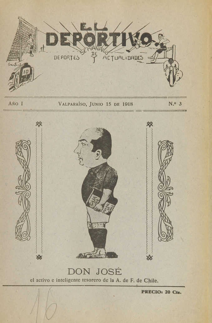 El Deportivo. Semanario de deporte y actualidades. Año I, número 3, 15 de junio de 1918