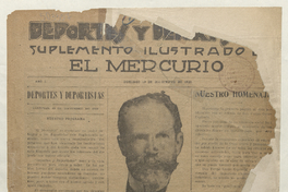 Deportes y deportistas. Año I, número 1, 19 de diciembre de 1920