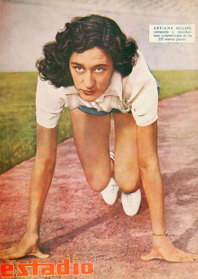 Adriana Millard, campeona y recordwoman sudamericana de los 200 metros planos