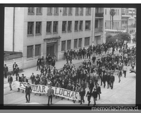 Pie de Foto: Protesta de estudiantes penquistas.