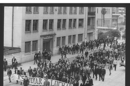 Pie de Foto: Protesta de estudiantes penquistas.