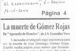 La Muerte de Gómez Rojas