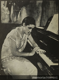 María Luisa Amenábar Prieto, protagonista de Luz y sombra, de Jorge Délano, en 1926.