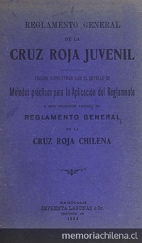 Reglamento de organización y funcionamiento de la Cruz Roja Chilena de la Juventud