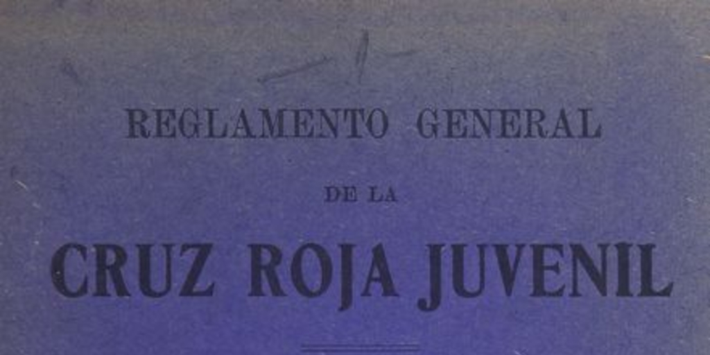 Reglamento de organización y funcionamiento de la Cruz Roja Chilena de la Juventud