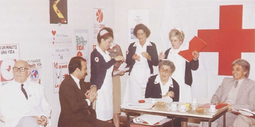 Pie de Foto: Afiches de las campañas de donación de sangre del año 1997