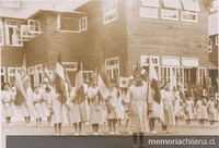 Pie de Foto: Niñas en el Preventorio de San José de Maipo