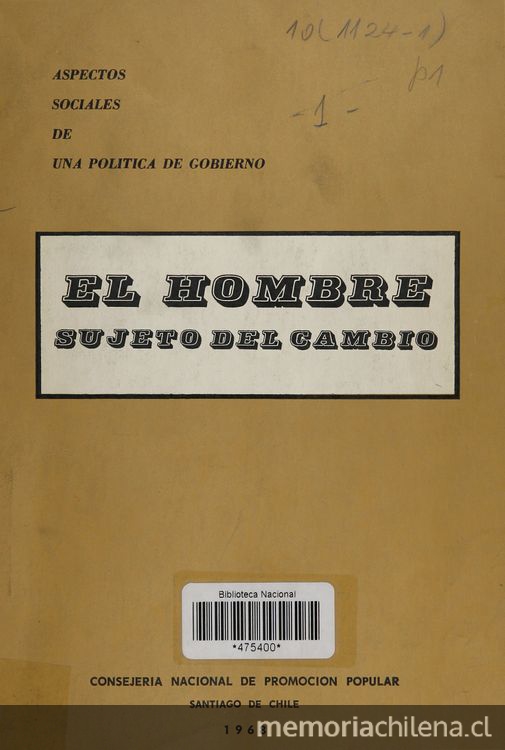 El hombre: sujeto del cambio.