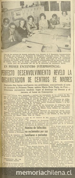 "En Primer Encuentro Interprovincial: Perfecto desenvolvimiento reveló la organización de Centros de Madres".