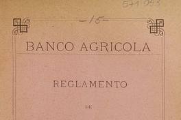Reglamento de depósitos y consignaciones.