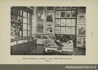 Pie de Foto: Sala de botánica y zoología del Liceo de señoritas "José Miguel Infante", 1913