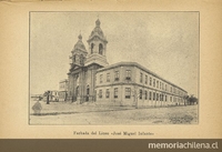 Pie de Fotos: Fachada del Liceo de Señoritas "José Miguel Infante", 1926.