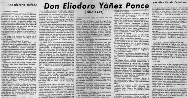 Don Eliodoro Yáñez Ponce