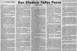 Don Eliodoro Yáñez Ponce