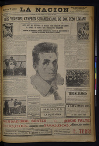 Portada de La Nación. Año VI, número 2249, 12 de marzo de 1923