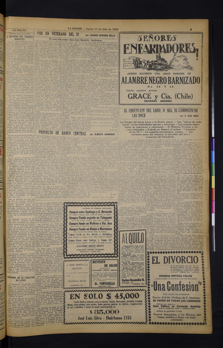 Por un veterano del 79. El caso del señor don José Augusto Sanhueza