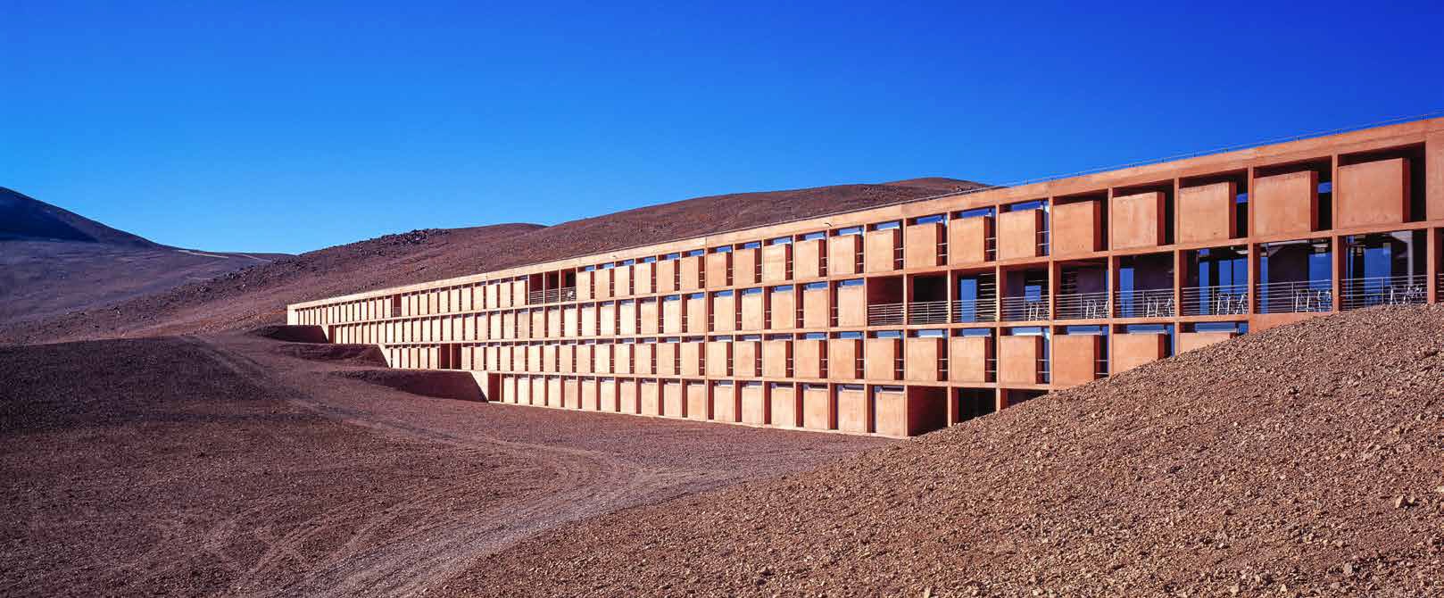 Hotel ESO, observatorio ALMA, Auer + Weber, 2002, San Pedro de Atacama Hotel ESO, observatorio ALMA, Auer + Weber, 2002, San Pedro de Atacama